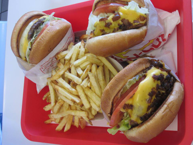 In-N-Out burgers and fries._125917