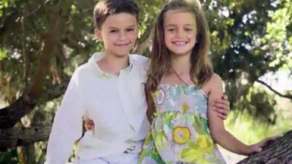 Peyton McCaughey and his sister. CNN image