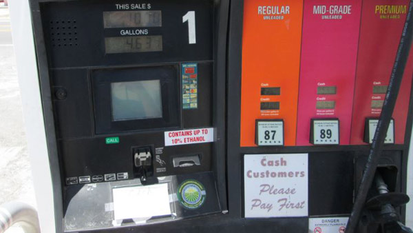 A skimmer was found inside a pump at a Citgo at 3015 Gulf Drive.