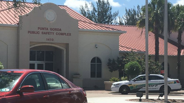 The shooting happened at the Punta Gorda Public Safety Complex.