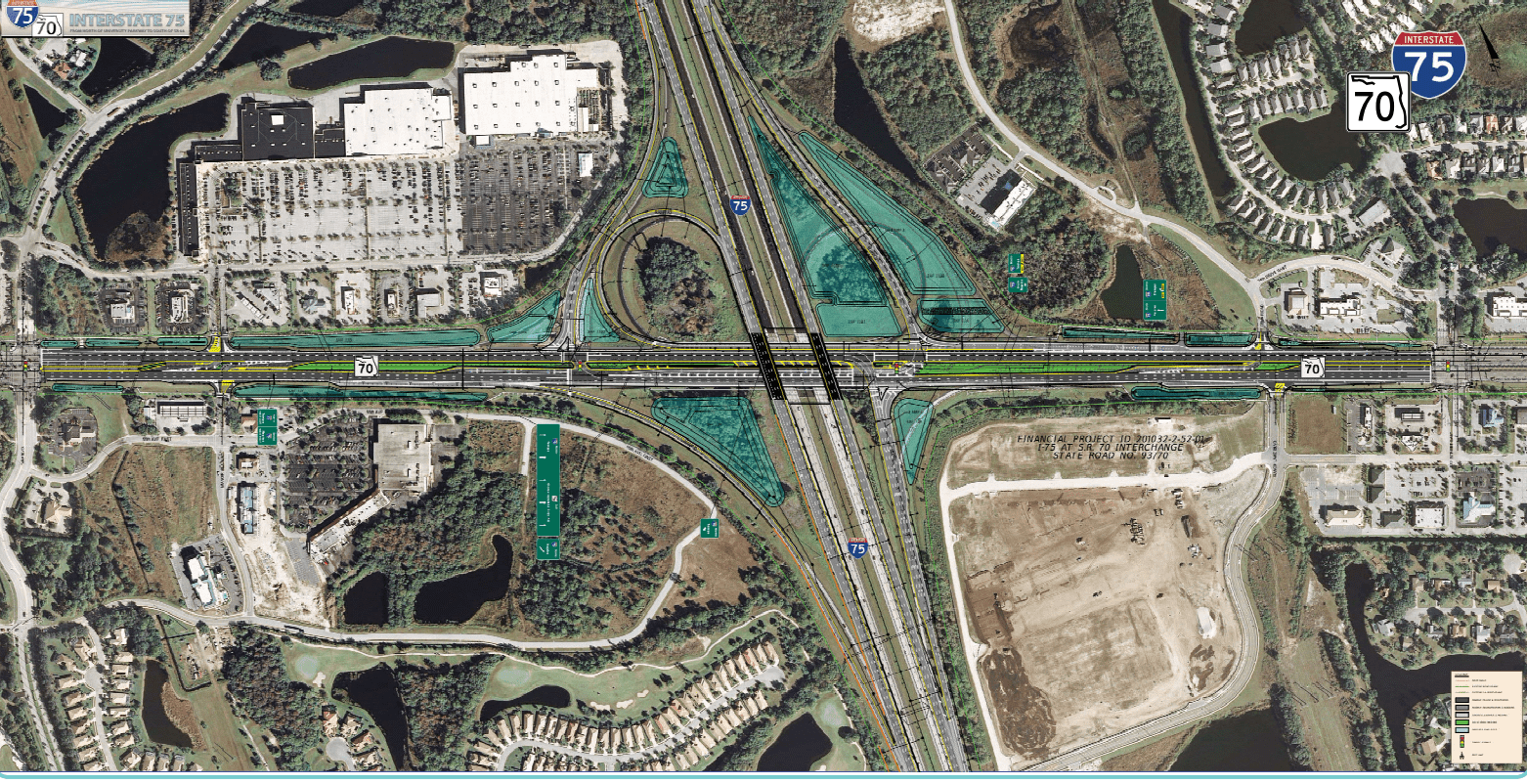 FDOT rendering of I-75 improvements at SR-70