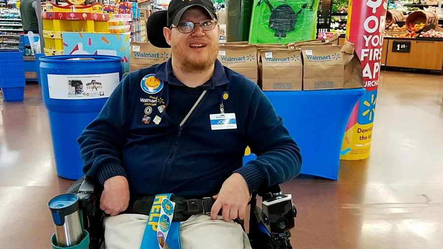 Walmart disabled greeter John Combs