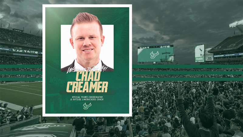 Chad Creamer- Special Teams / Outside Linebackers Coach