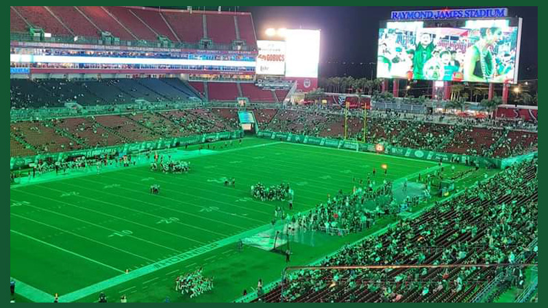 USF Bulls green-out at Raymond James Stadium