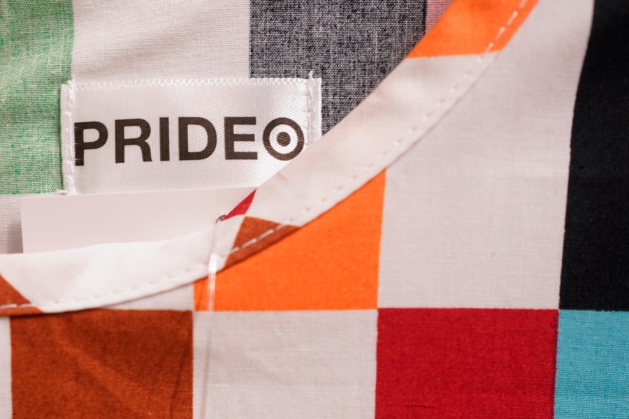 Pride month merchandise is displayed at the front of a Target store in Hackensack, N.J., Wednesday, May 24, 2023. Target is removing certain items from its stores and making other changes to its LGBTQ+ merchandise nationwide ahead of Pride month after an intense backlash from some customers including violent confrontations with its workers. (AP Photo/Seth Wenig)